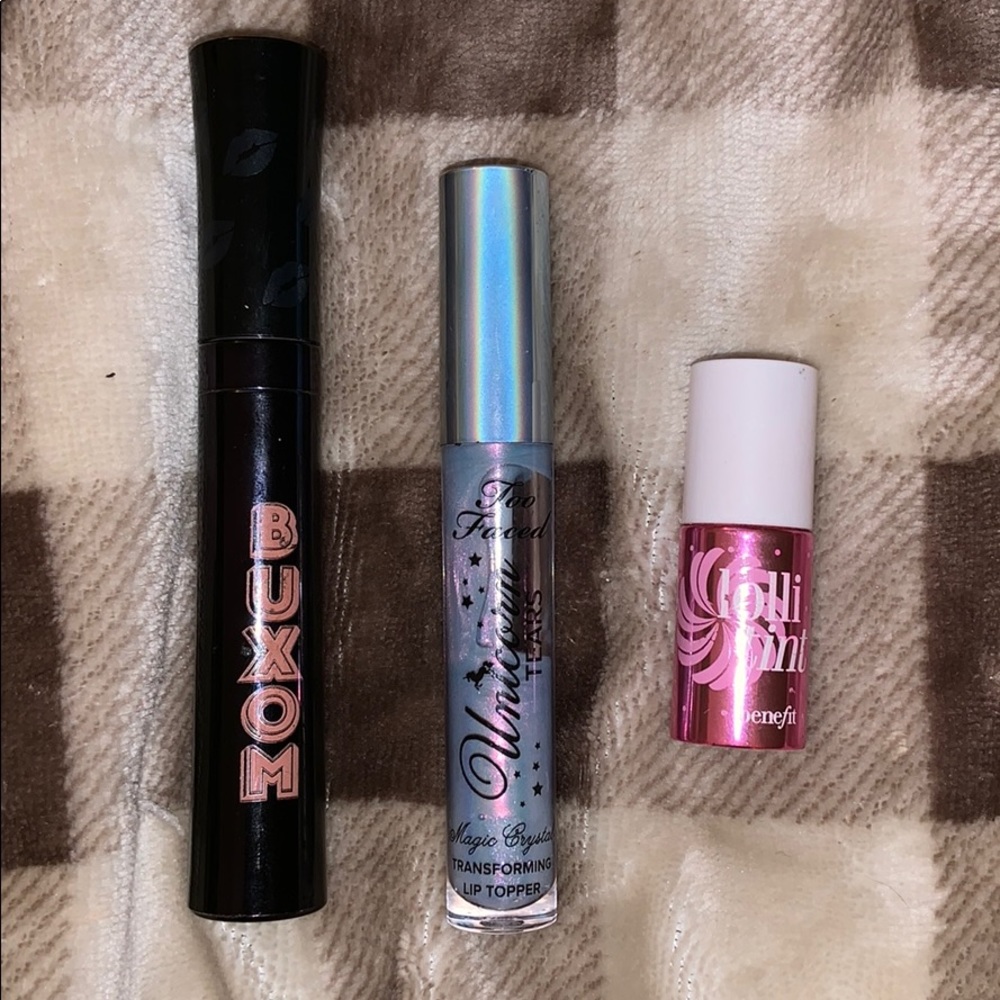 Name Brand Lip Products TOO FACED, BENEFIT